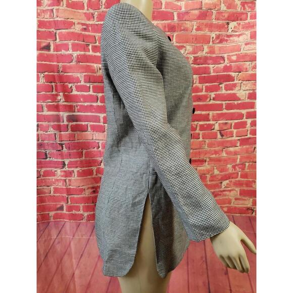 Joan & David Italian Black & white Wool Women's Jacket Coat Vintage Size 40/6 - Picture 4 of 8